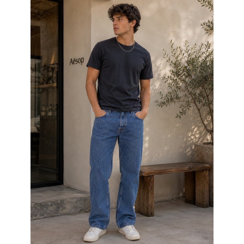 Levi Strauss Jeans Mens 35x31 Blue 501 Vintage Denim Straight Leg